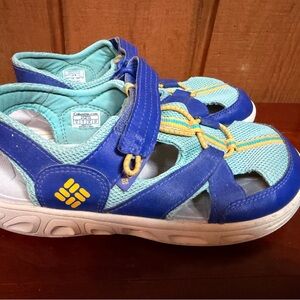 Columbia Techsun Wave Boys Water Resistant Sandals - Size 4 Bright Blue